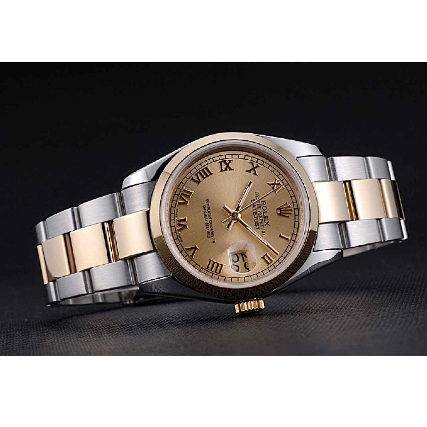Aaa replica watch Dial Stainless 622265 And Case Datejust Gold Gold Steel Rolex 0730
